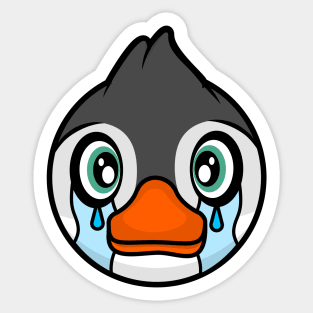Crying Penguin Mersey Sticker